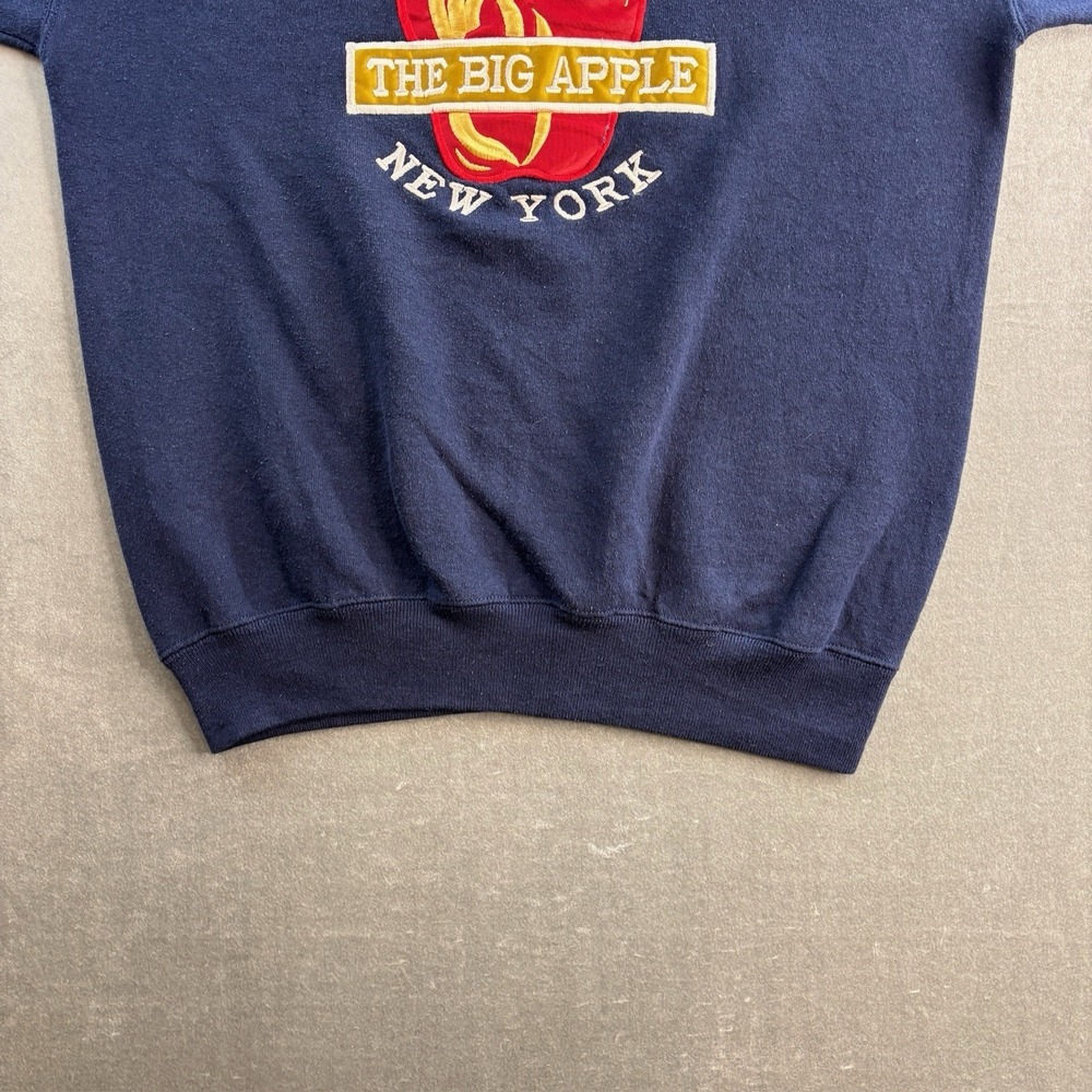 Lee The Big Apple New York Crewneck Sweatshirt Men's Large Navy USA Made - Picture 3 of 14